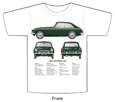 MGC GT (disc wheels) 1967-69 T-shirt Front